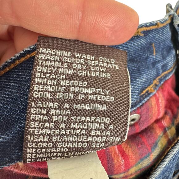 Moose Creek 100% Cotton Medium Wash Plaid Flannel Lined Jeans Men's Size 36 x 30 - Picture 8 of 8